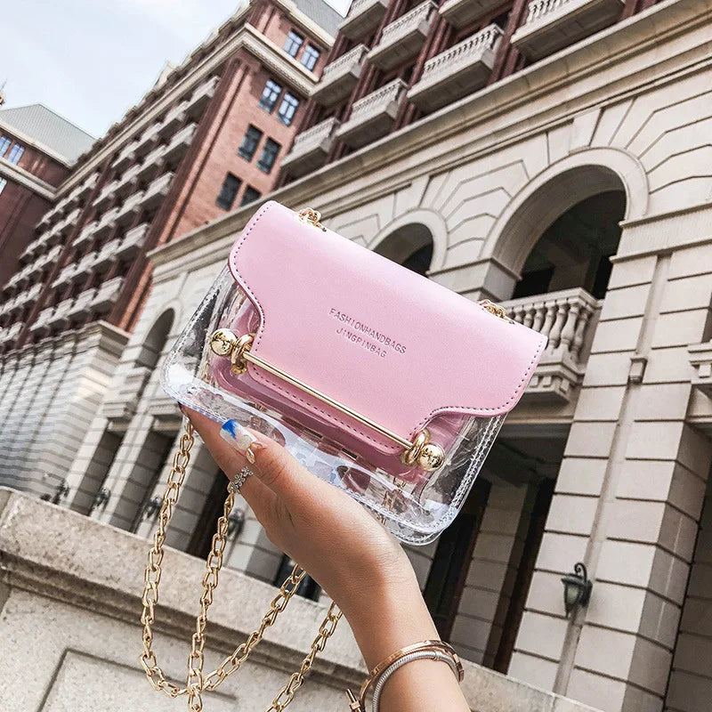 Transparent Small Square Bag Women's Shoulder Bag