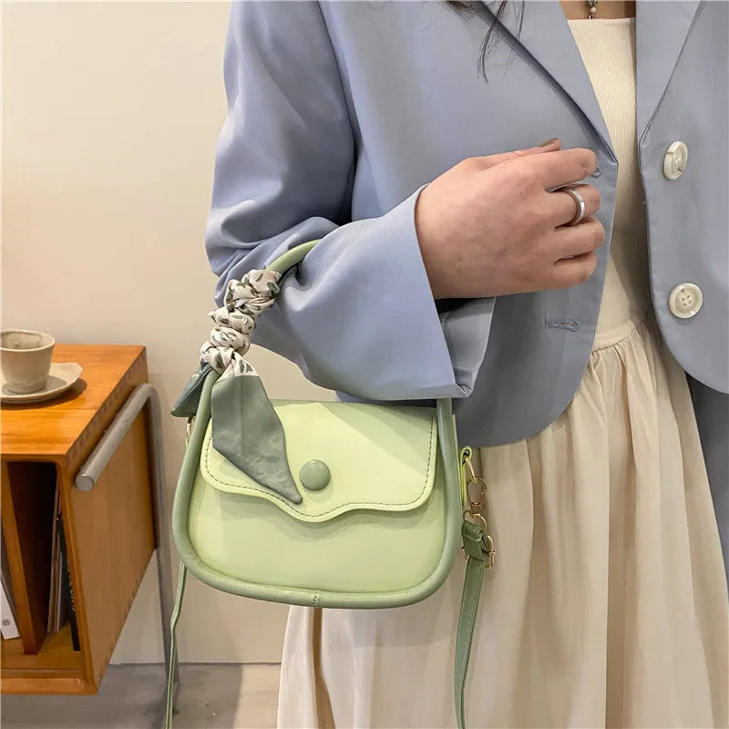 Small Leather Shoulder Bag for Women Crossbody Handbag Underarm Bag