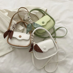 Small Leather Shoulder Bag for Women Crossbody Handbag Underarm Bag