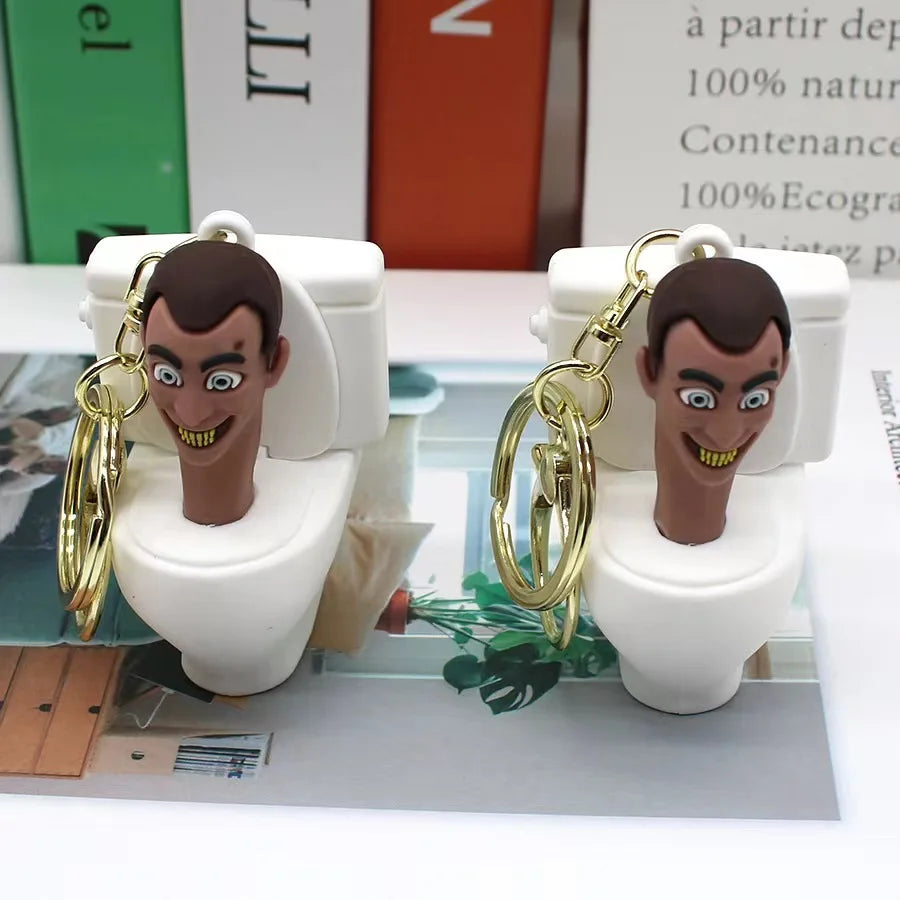 Skibidi Toilet Figure Keychain PVC Child Doll Gift
