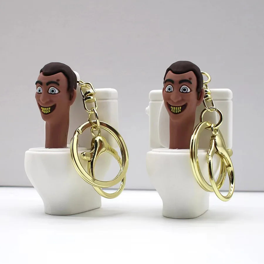 Skibidi Toilet Figure Keychain PVC Child Doll Gift