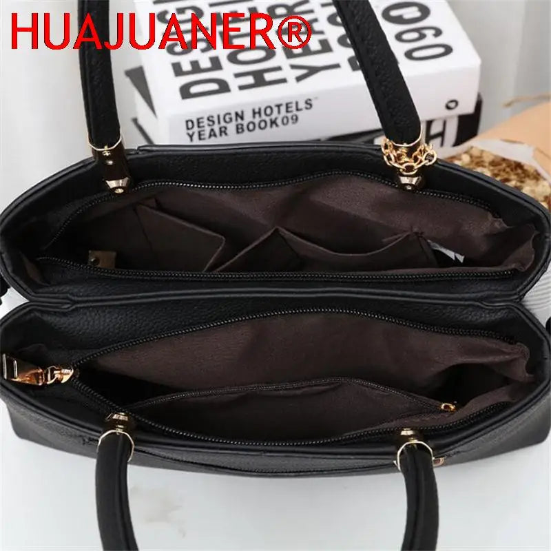 Top-handle splicing Bags Women Shoulder Bag Female Tote with Pendant