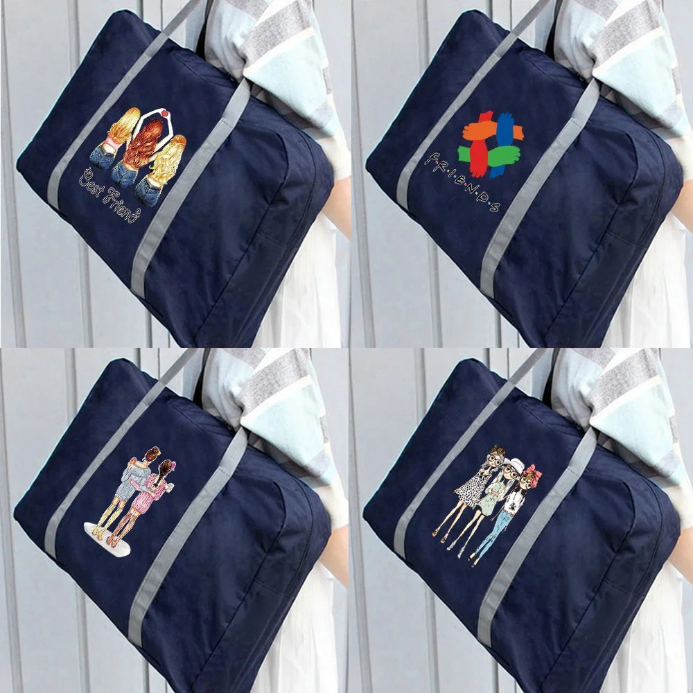 Tote Travel Bags Women Foldable Duffle Bag Storage Grocery Organizer