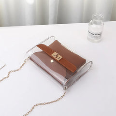 Transparent Bag Women PVC Clear Bag Women Handbags Shoulder Bag