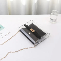 Transparent Bag Women PVC Clear Bag Women Handbags Shoulder Bag
