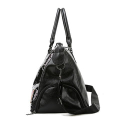 Women's Large Sequin Crossbody Bag Lightweight Fitness Backpack