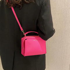 Green PU Leather Handbag Shoulder Crossbody Bags Small Totes