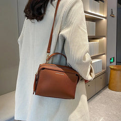 Green PU Leather Handbag Shoulder Crossbody Bags Small Totes
