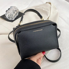 Green PU Leather Handbag Shoulder Crossbody Bags Small Totes