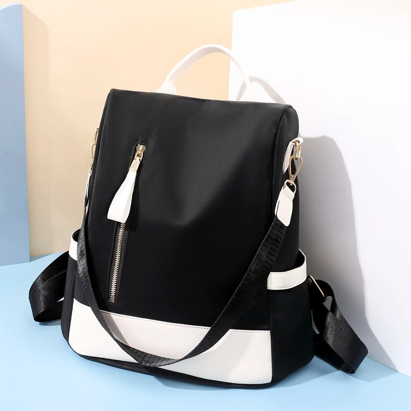 Waterproof Oxford Ladies Backpack Anti-theft School Bag
