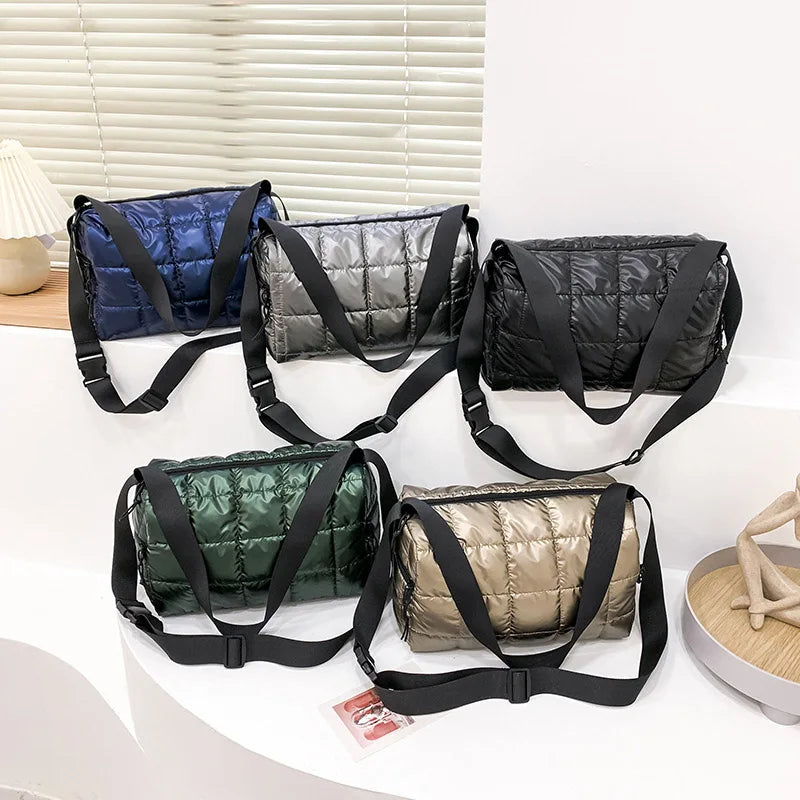 Winter Large Capacity Tote Bag Crossbody Bags Waterproof Nylon Shoulder Bags