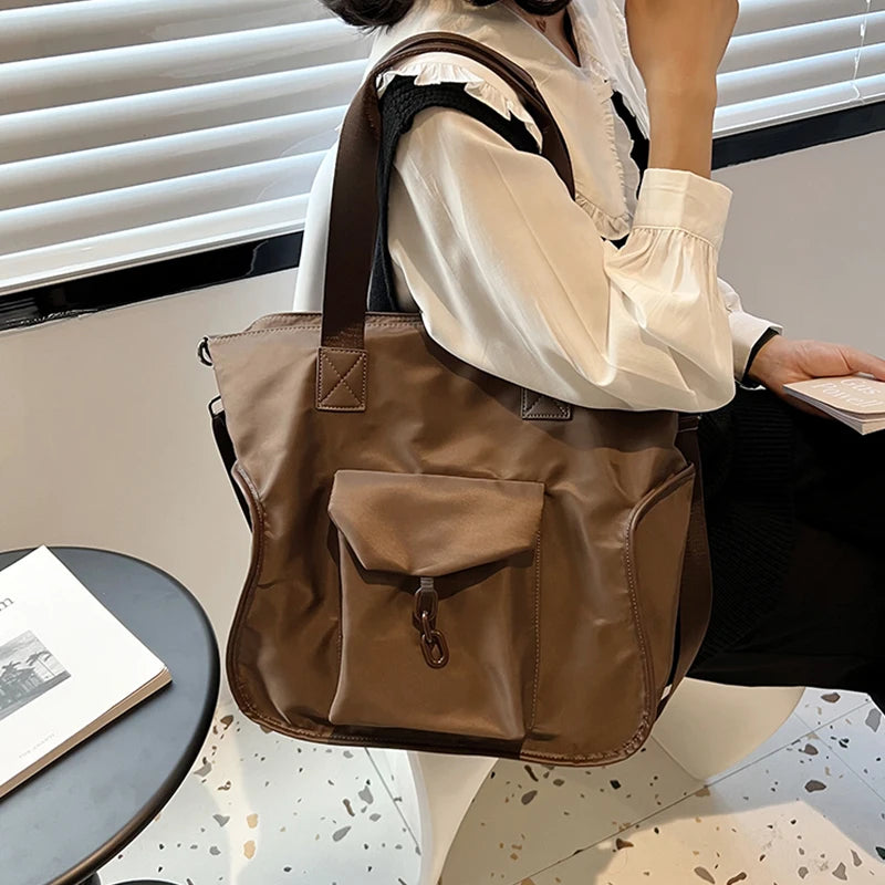 Winter Nylon High Capacity Handbag for Women Travel