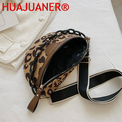 Leopard Print Crossbody Chest Bag Fanny Pack