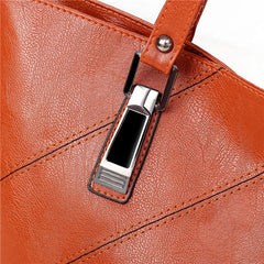 Women Leather Handbags 3 Sets Clutch Shoulder Bags Purse