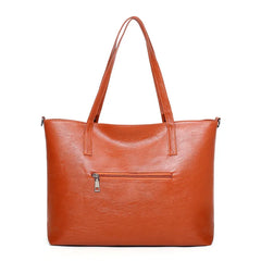 Women Leather Handbags 3 Sets Clutch Shoulder Bags Purse