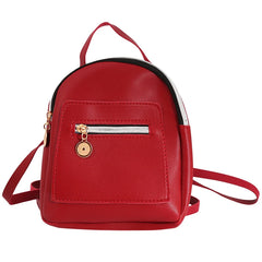 Women Mini Backpack PU Leather Shoulder Bag