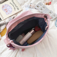 Women's Messenger Style Backpack College Student School Bags