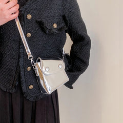 Bright Leather Shoulder Bag for Women