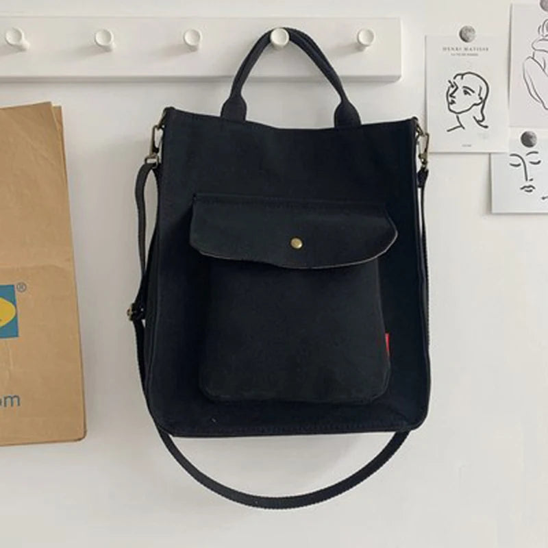 Corduroy Messenger Bag Canvas Handbag Backpack