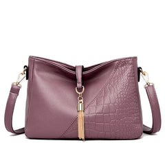 Women's Shoulder Bag Soft Leather Tassel Handbag