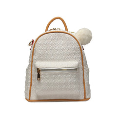Stylish Mini Ladies Backpack with Hair Ball