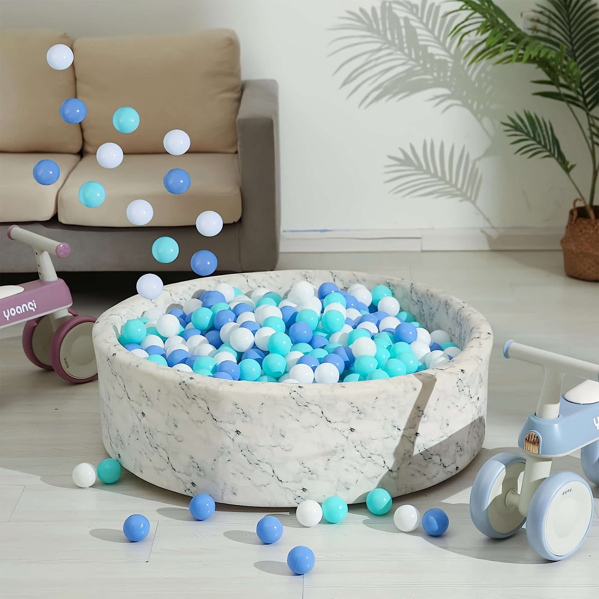 Shatterproof Plastic Toy Balls 5.46cm - Pack of 10