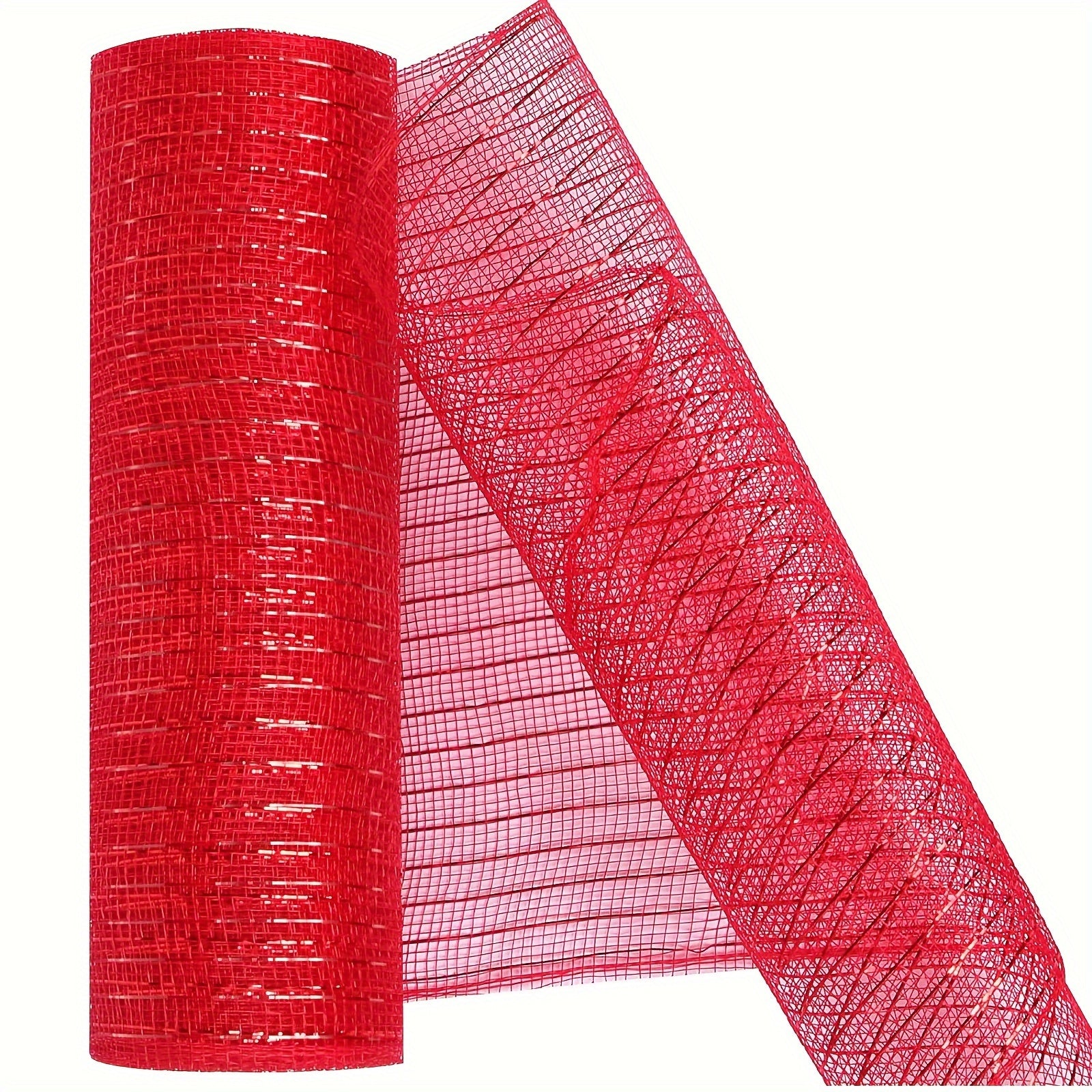 Colorful Mesh Roll Flower Ring Christmas Golden Wire Mesh Ribbon 25 9 14meter