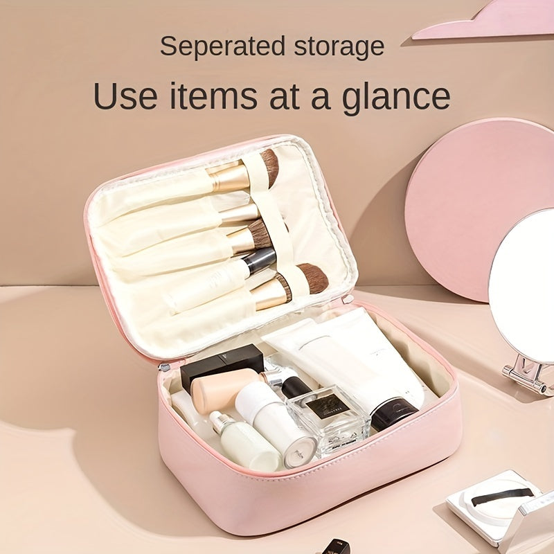 Minimalist Zipper Makeup Zipper Organizer Solid Cosmetic Bag