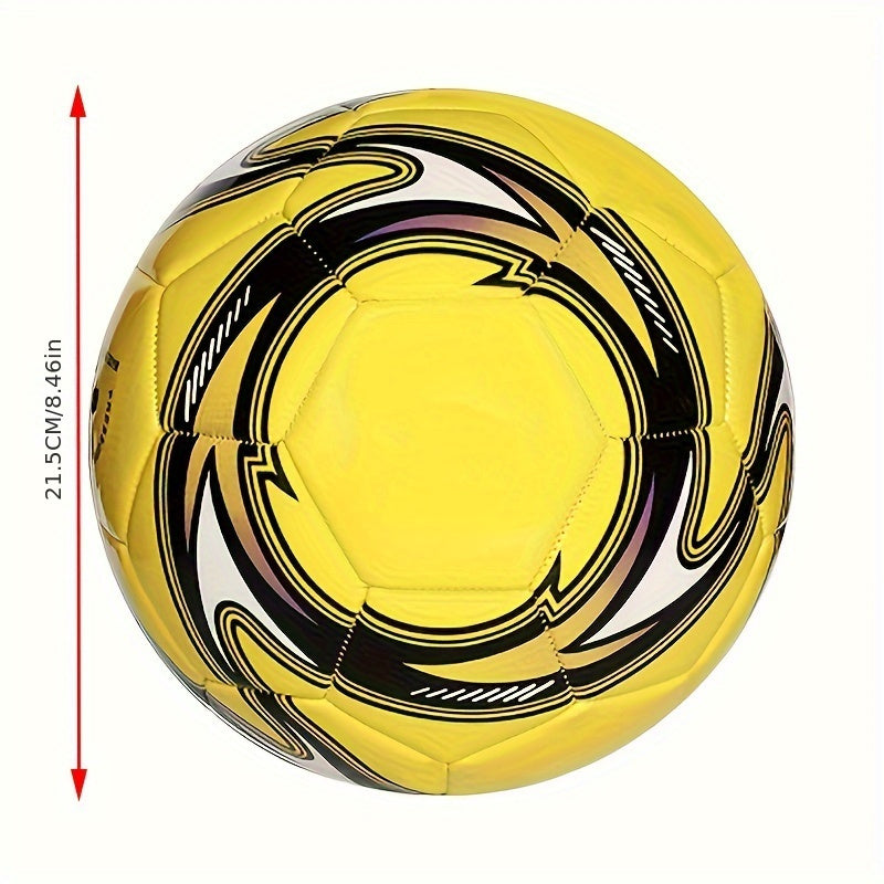 Size 5 Spiral Soccer Ball Match Weight Durable Football