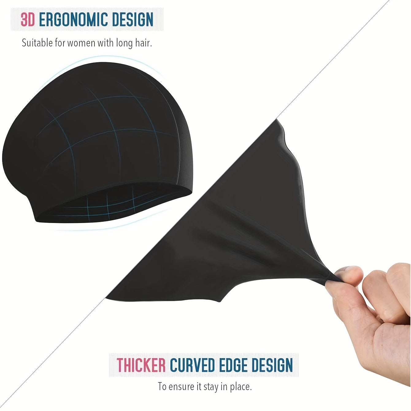 Silicone Swimming Cap for Men and Women