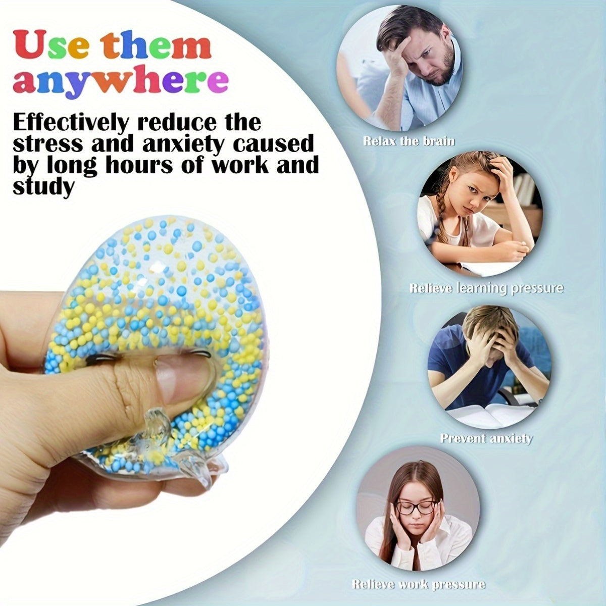 2pcs Octopus Shaped Fidget Balls Non Electric Toys for Party Games