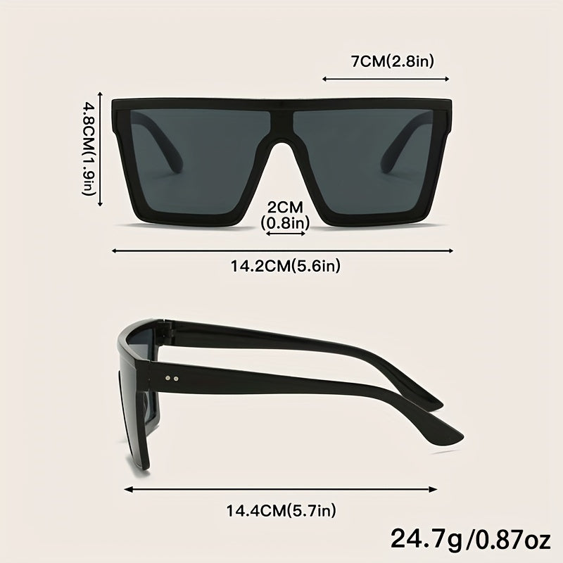 Large Square Sunglasses UV400 Sun Shades Glasses