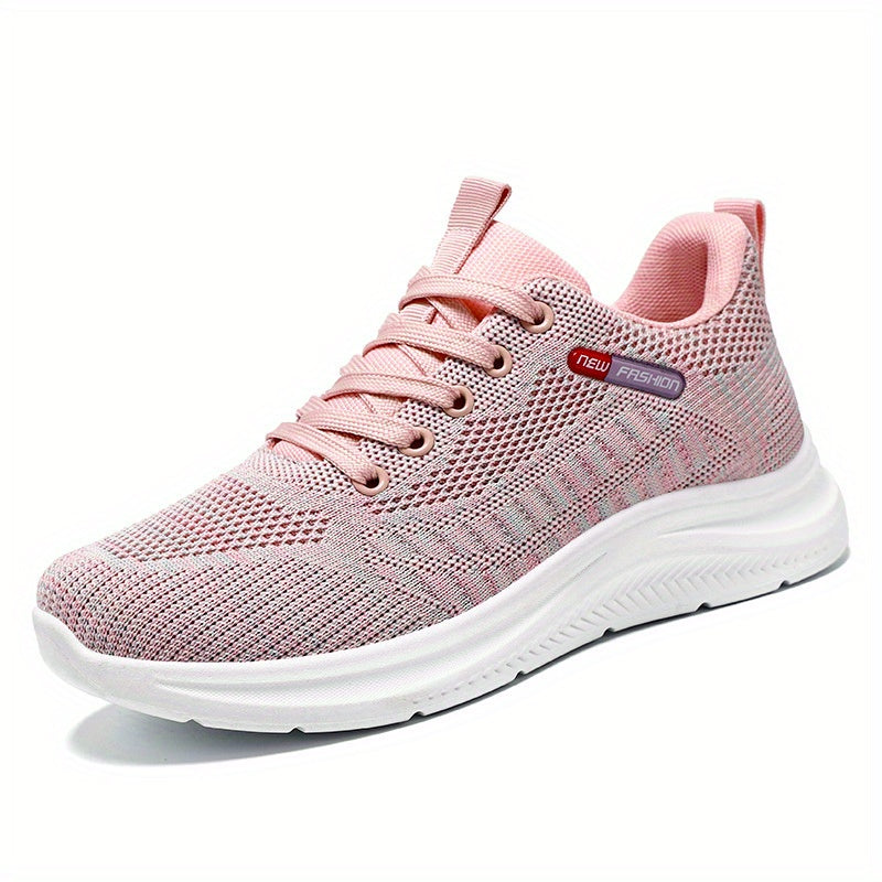 Women's Knitted Sports Shoes Lightweight Low Top Running & Tennis Sneakers