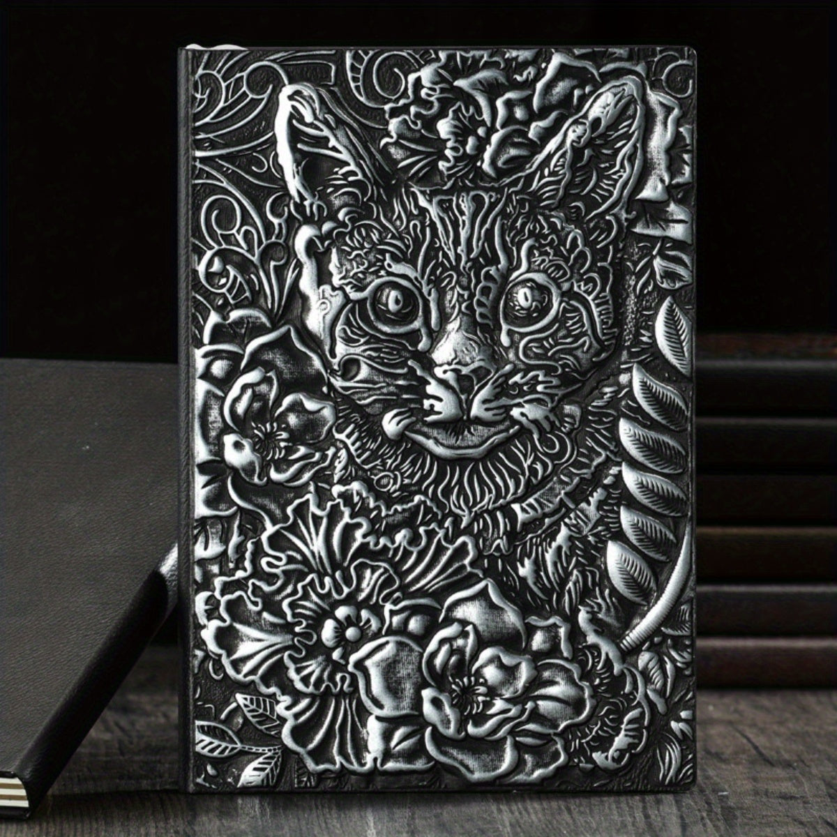 A5 Cat Embossed Vintage Notebook - 100 Sheets