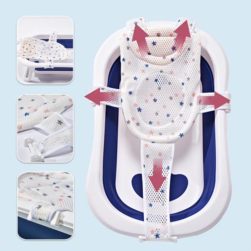 Infant Bath Tub Mesh Pad with 5 Point Hanging Design