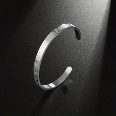 Adjustable Stainless Steel Muslim Bangle for Men
