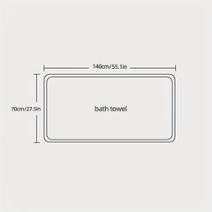 Extra Thick Non-Embroidered Bath Towel Orange Light - 70x55in