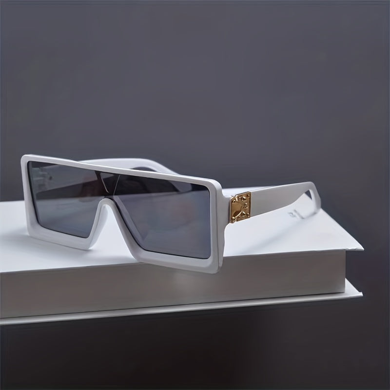 Flat Top Mirrored UV400 Sunglasses for Women Men