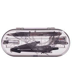 Drafting Set w/ Storage Box, Mechanical Pencil, Rulers, Protactor, Compass