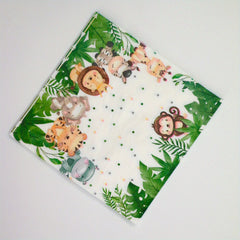 20pcs Jungle Safari Animal Print Napkins for Birthday Party