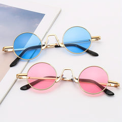 Retro Hip Hop Sunglasses Small Round Frame Funny Shades