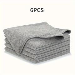 6pcs Microfiber Car Towel Set for Camping & Hiking