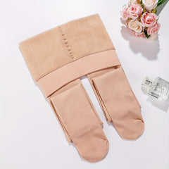 Plush Lined Tights Opaque High Waist Thermal Leggings