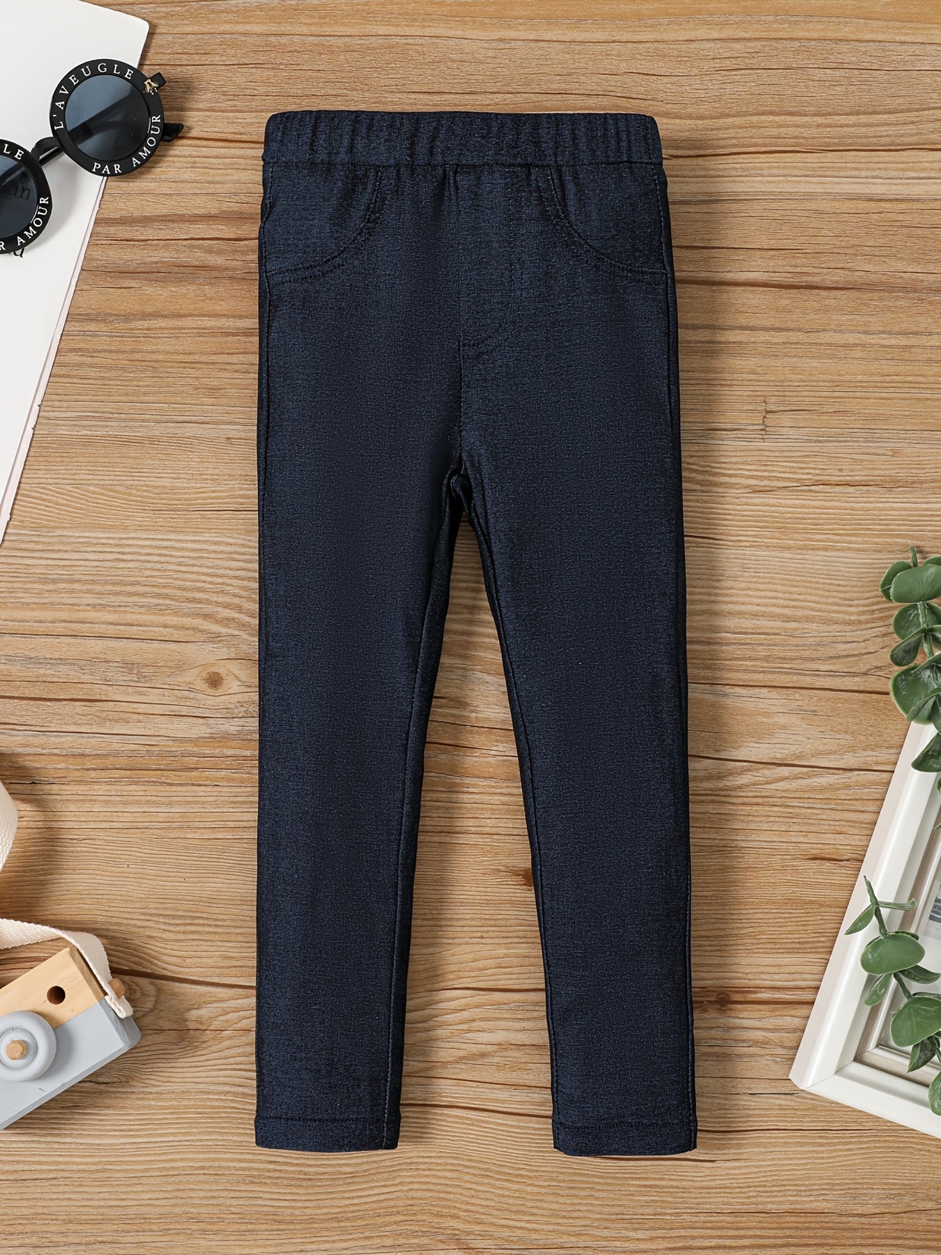 Girls Slim Fit Basic Legging Pants Stretch Casual Legging Bottoms