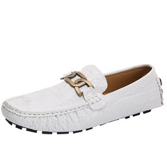 Metal Buckled Decor Loafers Slip-on Comfy Shoes
