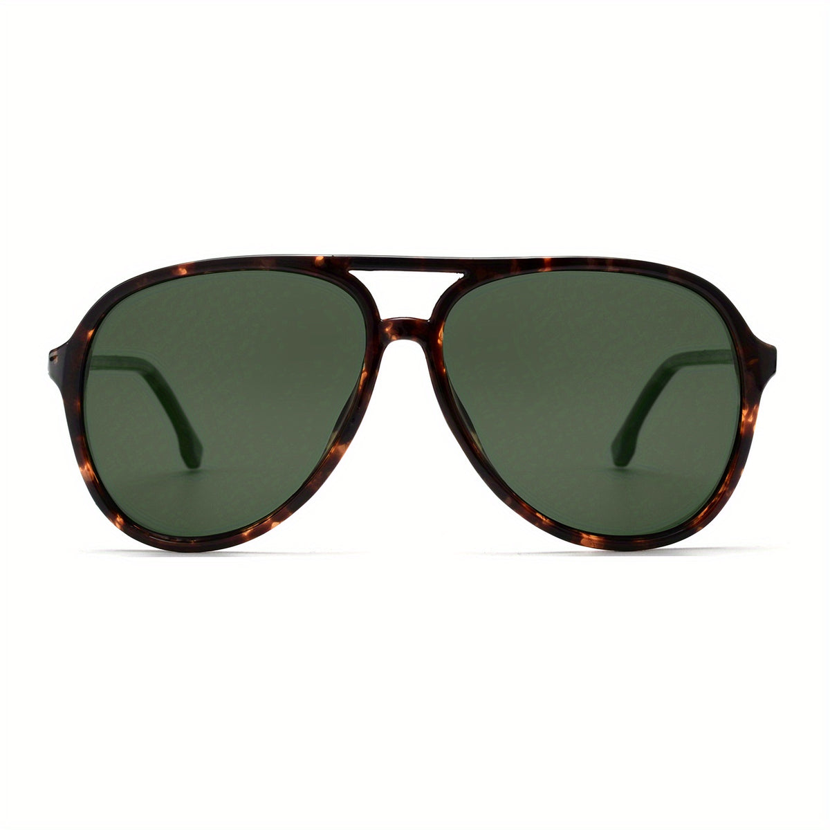 Oversized Polarized Aviator Sunglasses For Men UV Protection Green Lenses
