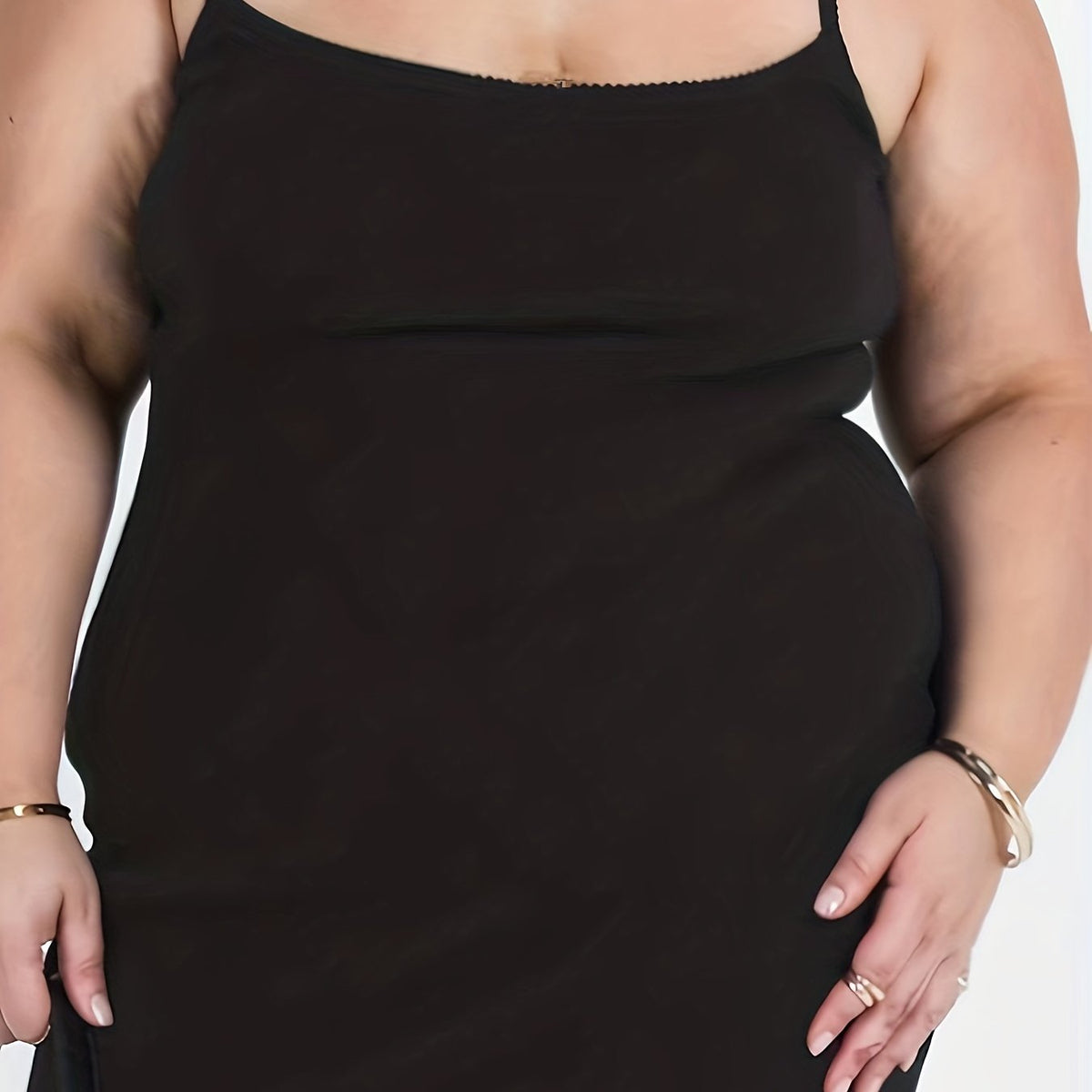  Ribbed Bodycon Midi Cami Dress