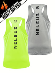 Men's Letter Pattern Mesh Quick Drying Tanktops for Gym Training