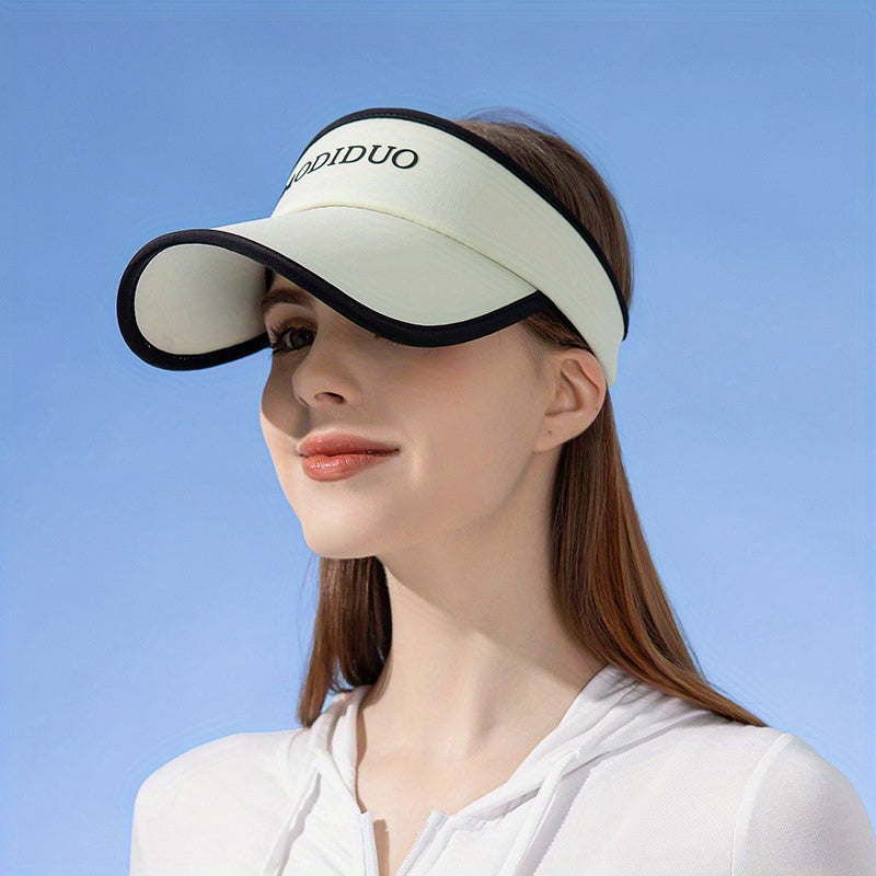 UPF 50 Visor Hat Lightweight Solid Sun Hat  Golf Baseball