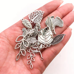 20pcs Leaf Shape Charms Pendant DIY Necklace Bracelet Earrings Jewelry Making